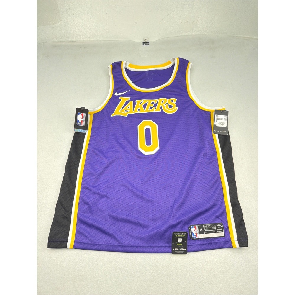 Nike NBA Los Angeles Lakers Kyle Kuzma 0 Statement Jersey Purple XXL 56 NEW